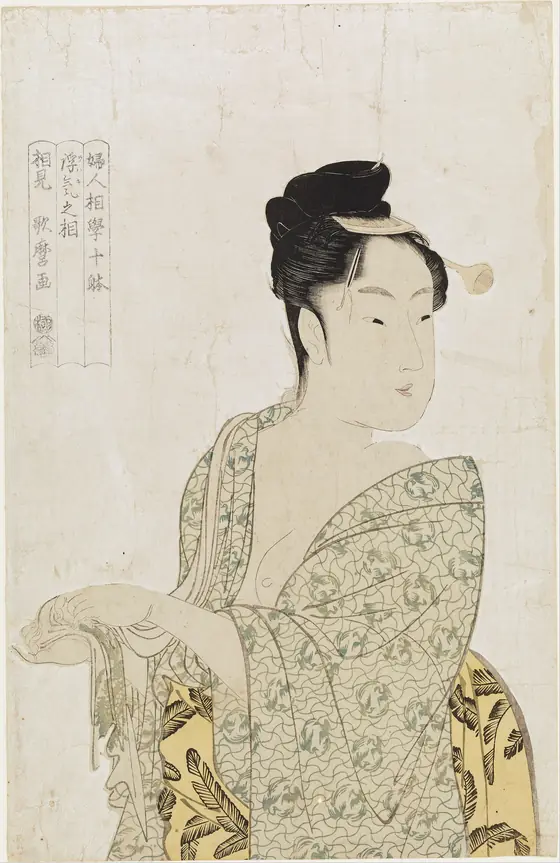 Tranh Utamaro: tướng người phụ nữ duyên dáng, loạt Mười tướng phụ nữ